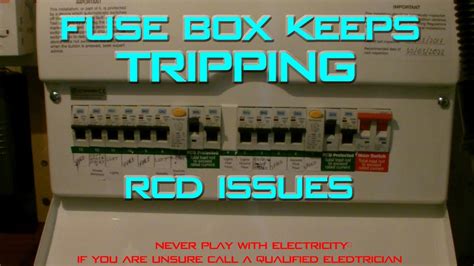 electric fuse box tripped|fuse box keeps tripping problem.